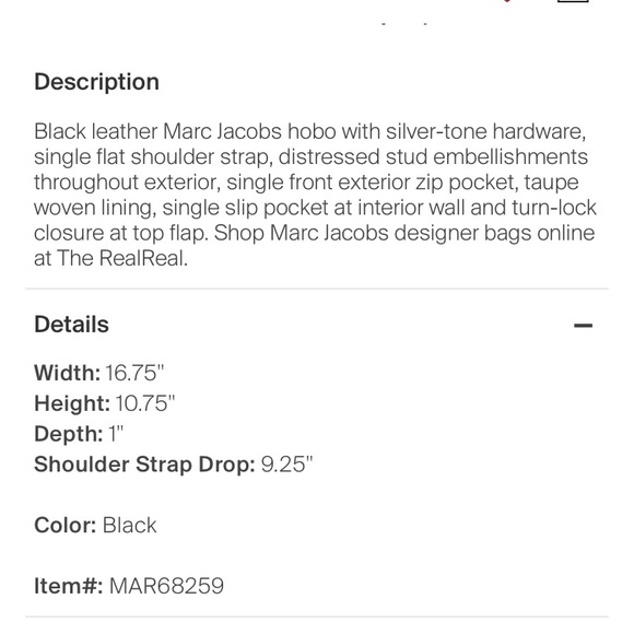 Last Day!MARC JACOBS BLACK STUDDED MESSENGER - Picture 8 of 9